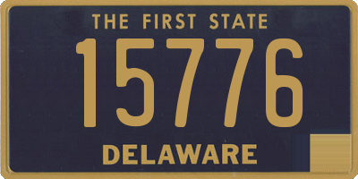 DE license plate 15776