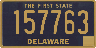 DE license plate 157763