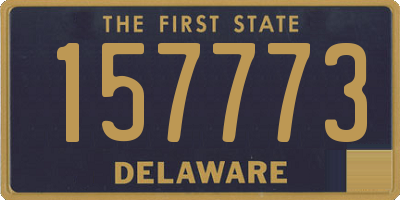 DE license plate 157773