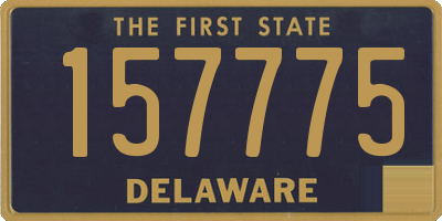 DE license plate 157775