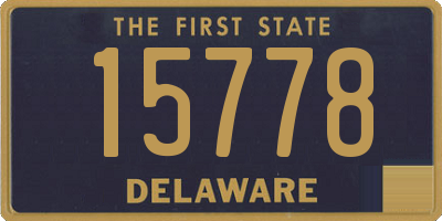 DE license plate 15778