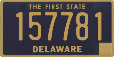 DE license plate 157781