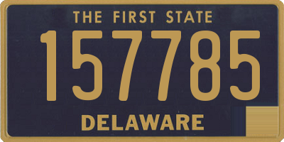 DE license plate 157785