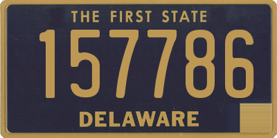 DE license plate 157786