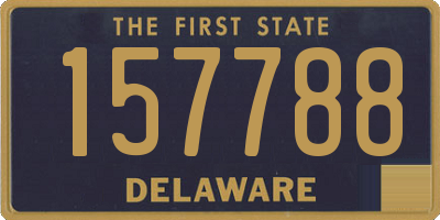 DE license plate 157788