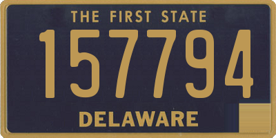 DE license plate 157794