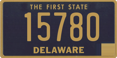 DE license plate 15780