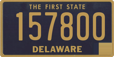 DE license plate 157800