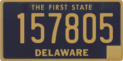 DE license plate 157805