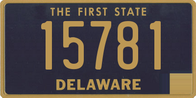 DE license plate 15781