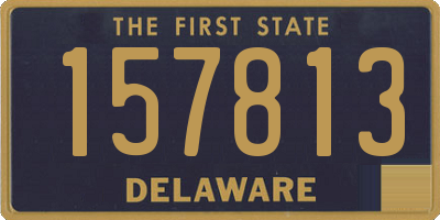 DE license plate 157813