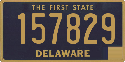 DE license plate 157829