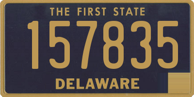 DE license plate 157835