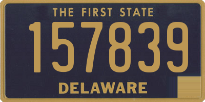 DE license plate 157839