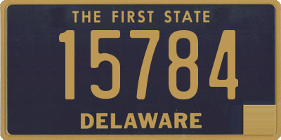 DE license plate 15784