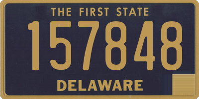 DE license plate 157848