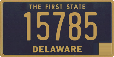 DE license plate 15785