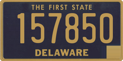 DE license plate 157850