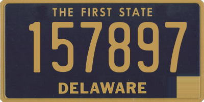 DE license plate 157897