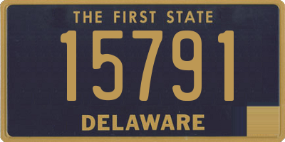 DE license plate 15791