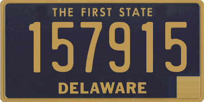 DE license plate 157915