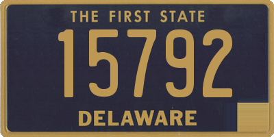 DE license plate 15792