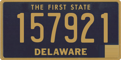 DE license plate 157921