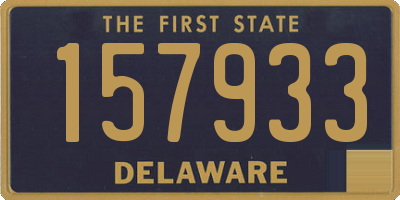 DE license plate 157933