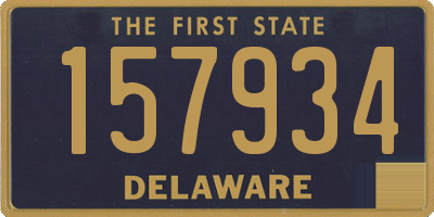 DE license plate 157934