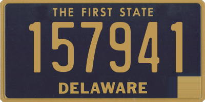 DE license plate 157941