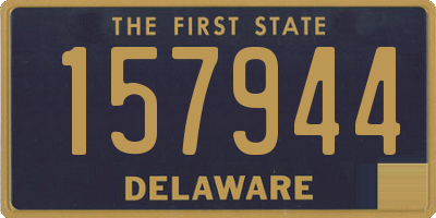 DE license plate 157944