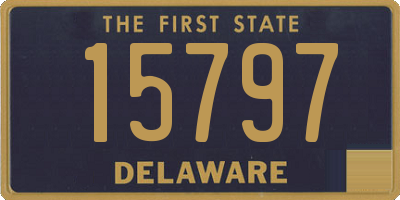 DE license plate 15797