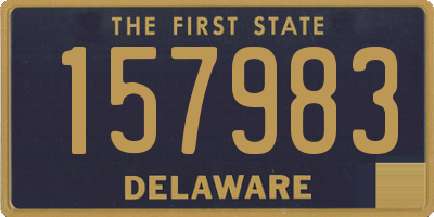 DE license plate 157983