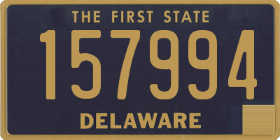 DE license plate 157994