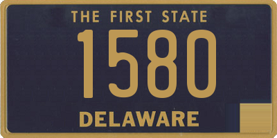 DE license plate 1580