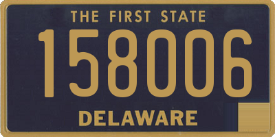 DE license plate 158006