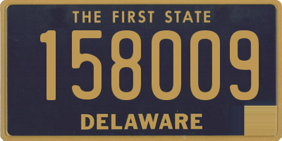 DE license plate 158009