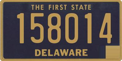 DE license plate 158014