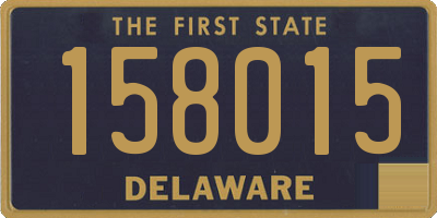 DE license plate 158015