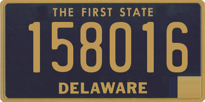 DE license plate 158016