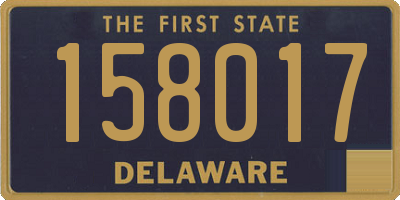 DE license plate 158017