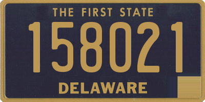 DE license plate 158021