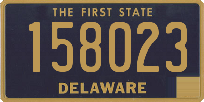 DE license plate 158023