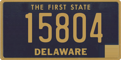 DE license plate 15804