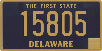 DE license plate 15805