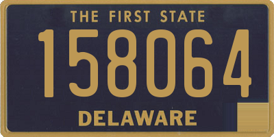 DE license plate 158064