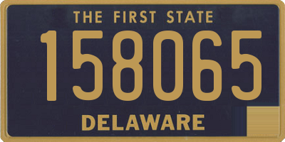 DE license plate 158065