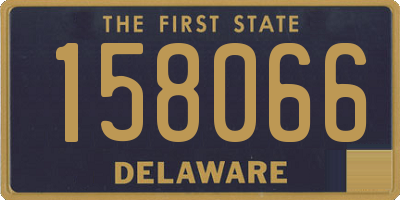 DE license plate 158066