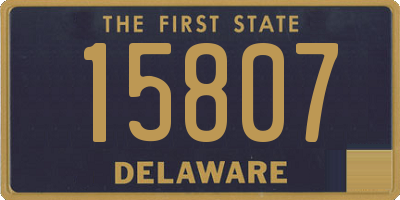 DE license plate 15807