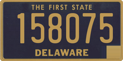 DE license plate 158075